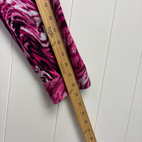 Kut From The Kloth Women Boho Maximalist Animal Print Blouse Size M Feminine USA - Picture 6 of 10